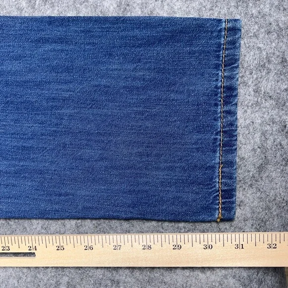 Levi's Jeans Womens 29x30 Blue Middy Straight Leg Cotton Casual Denim Pants‎ NEW - Picture 10 of 16